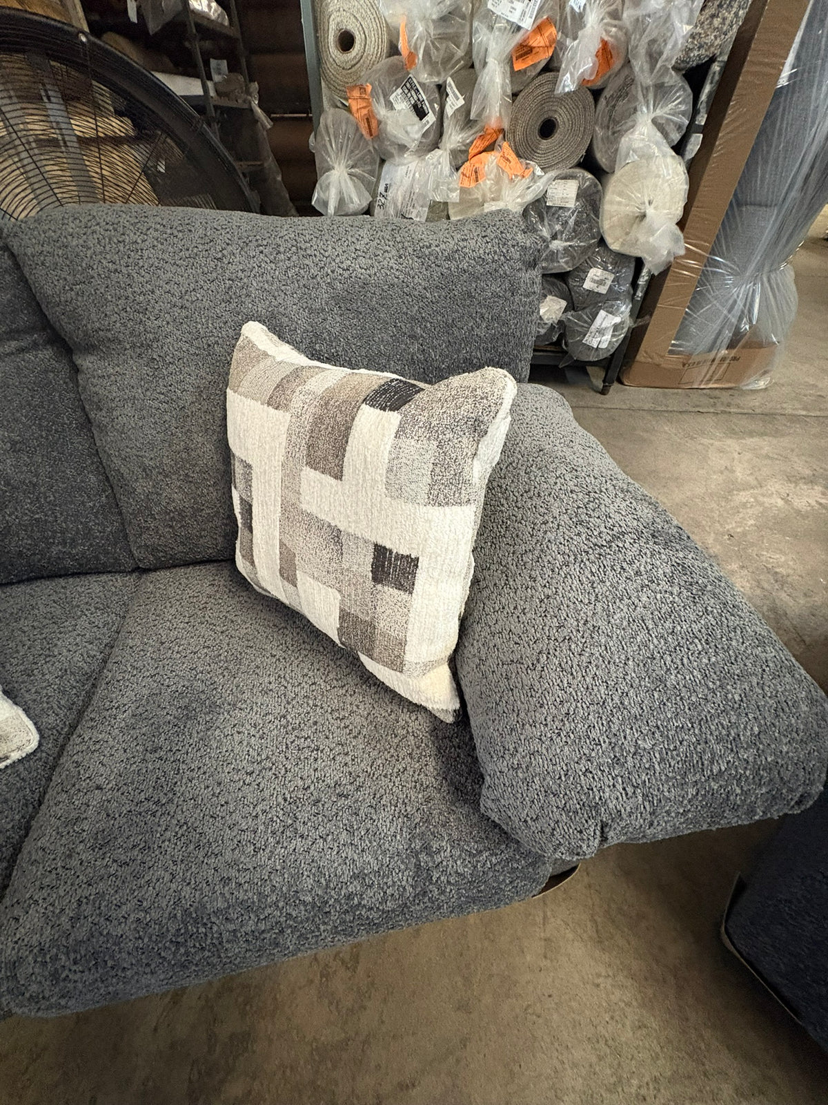 3600 Graphite Gray Sofa and Loveseat