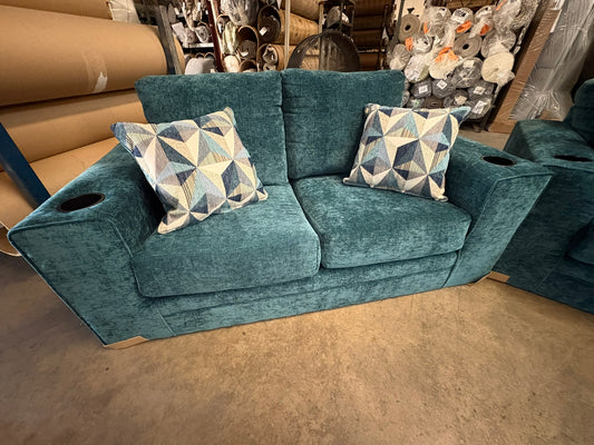4200 Teal Sofa and Loveseat