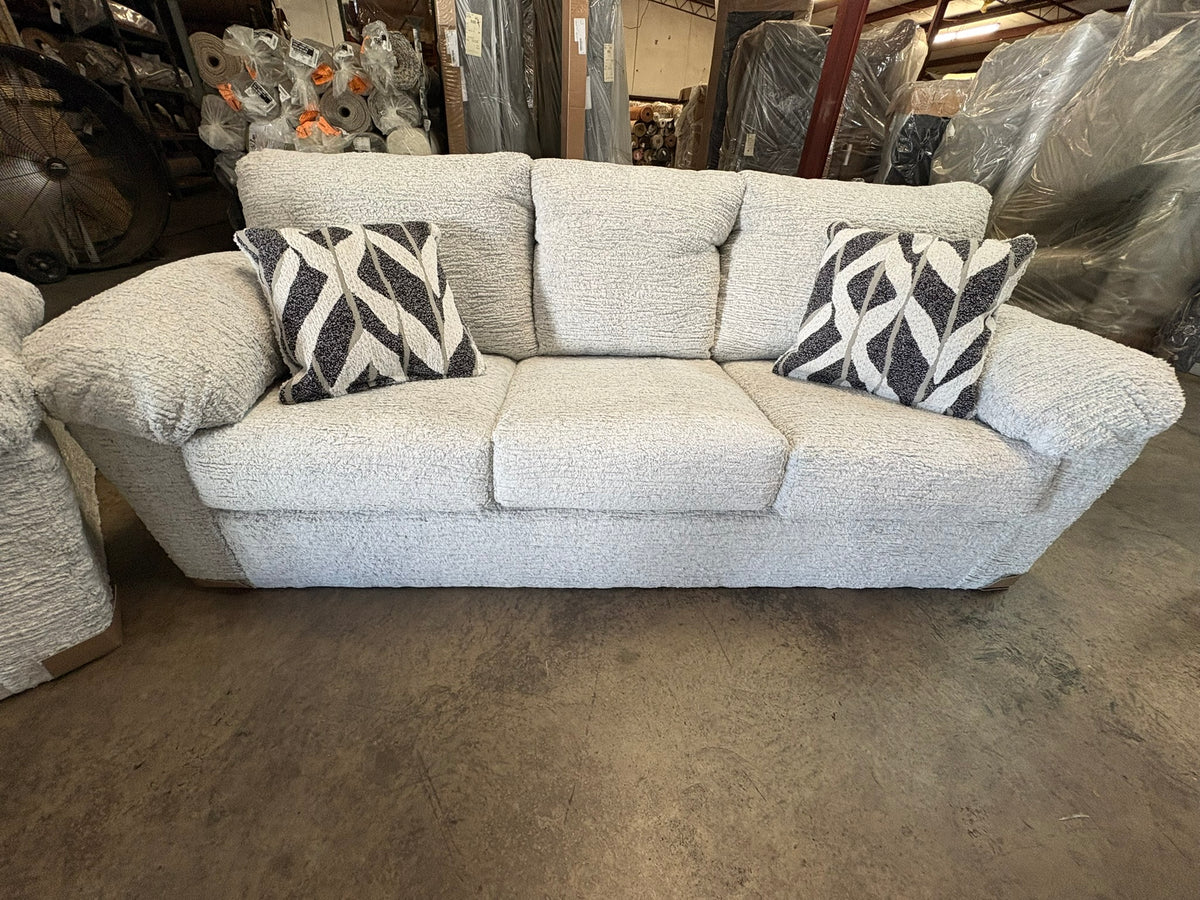 3600 Cream White Sofa and Loveseat
