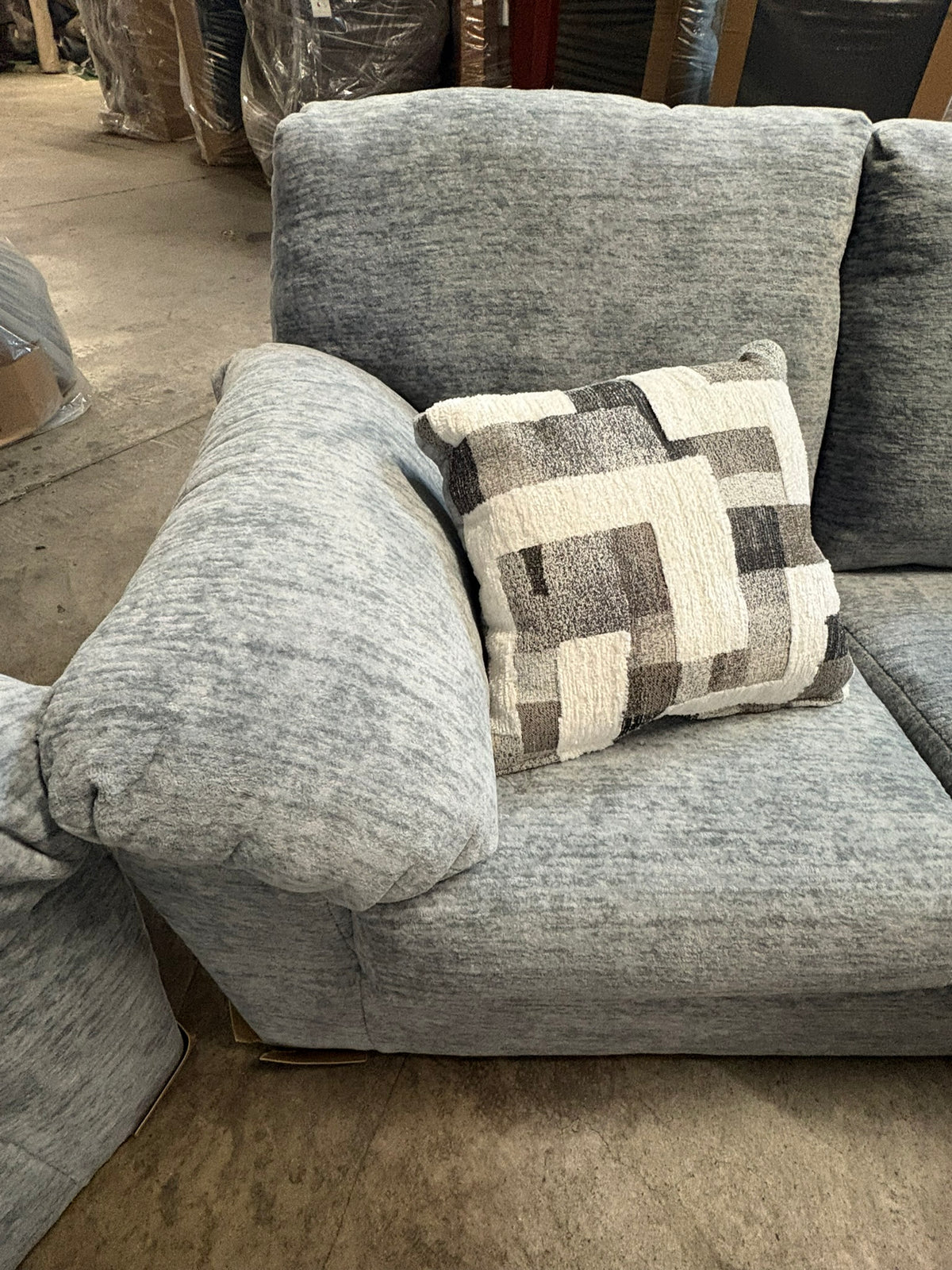 3600 Light Gray Sofa and Loveseat