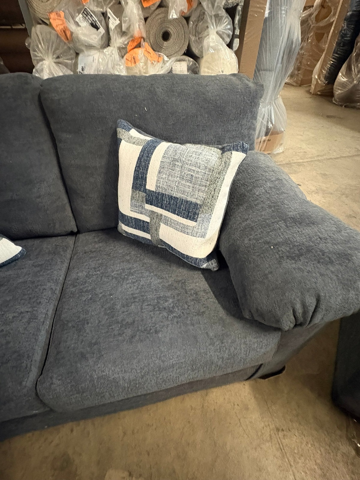 3600 Charcoal Gray Sofa and Loveseat