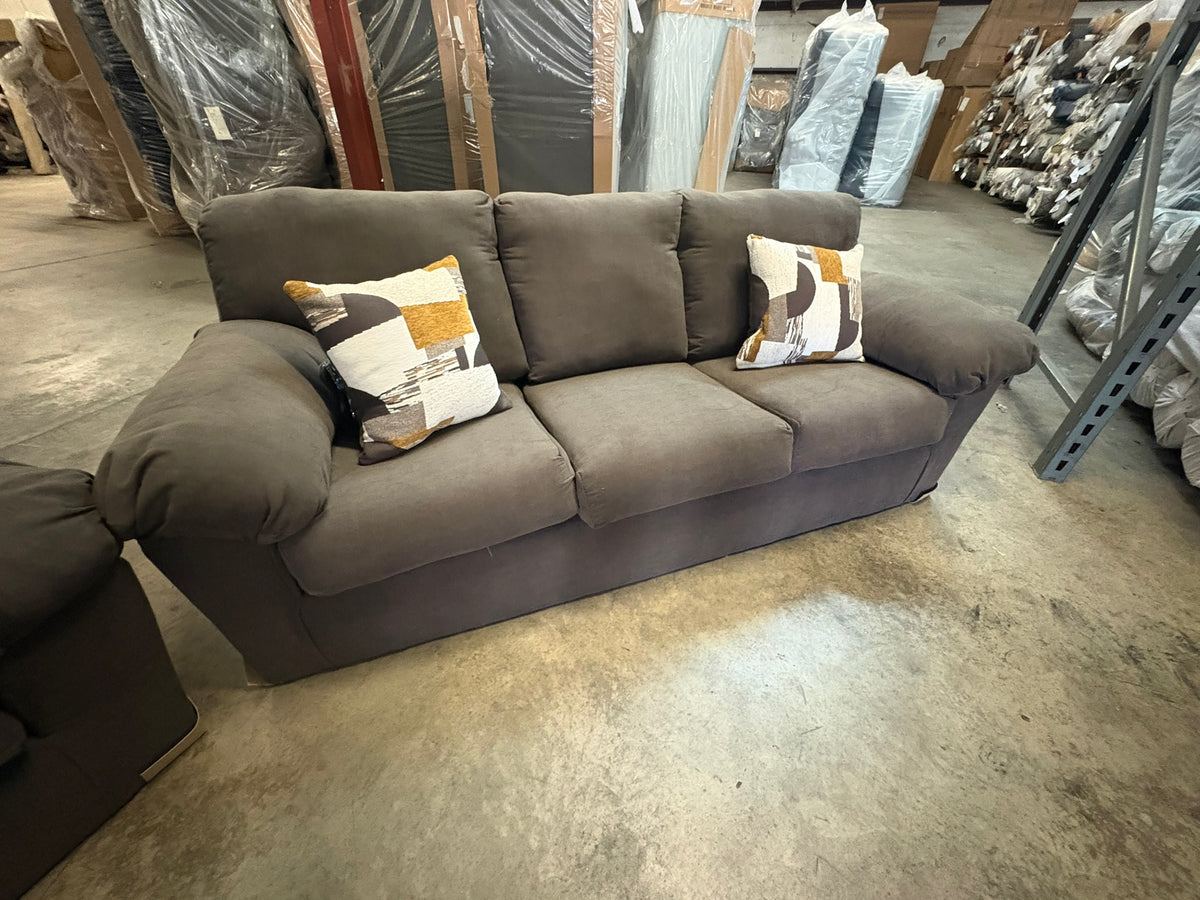 3600 Brown Sofa and Loveseat