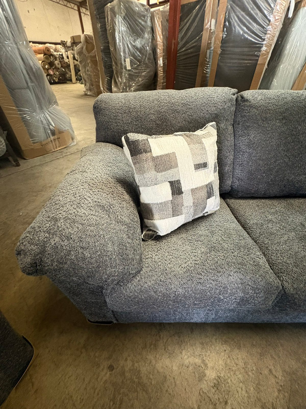 3600 Graphite Gray Sofa and Loveseat