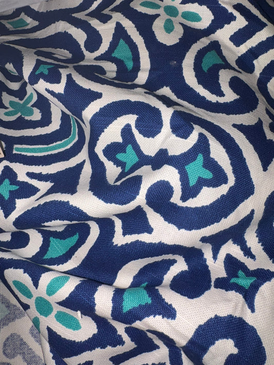 Navy Damask Marine